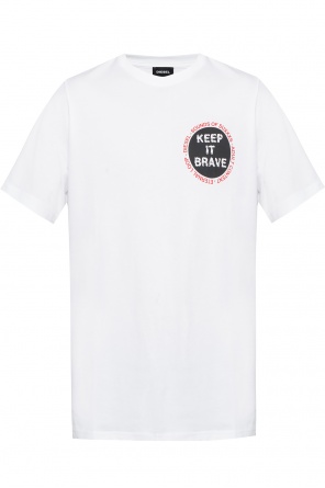 T-shirt with a print and logo, zdjęcie 1 T-shirt with a print and logo od Diesel